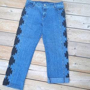 Womens size 10, applique jeans